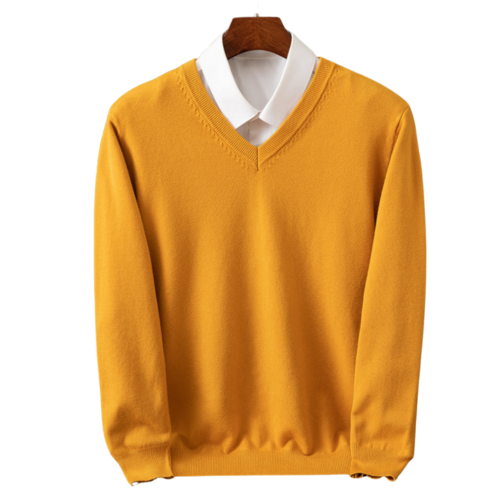 Bexford | Pull V-Neck en Cachemire Pur pour Hommes