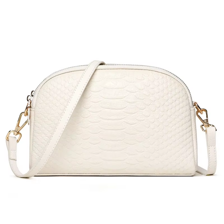 Cora | Belle mini sac à bandoulière en simili cuir avec motif crocodile