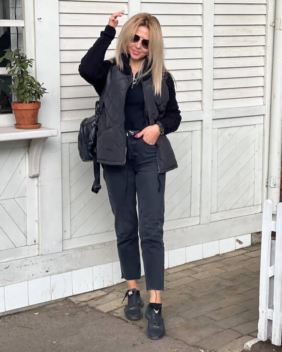 Élise — Veste matelassée mi-longue à col montant