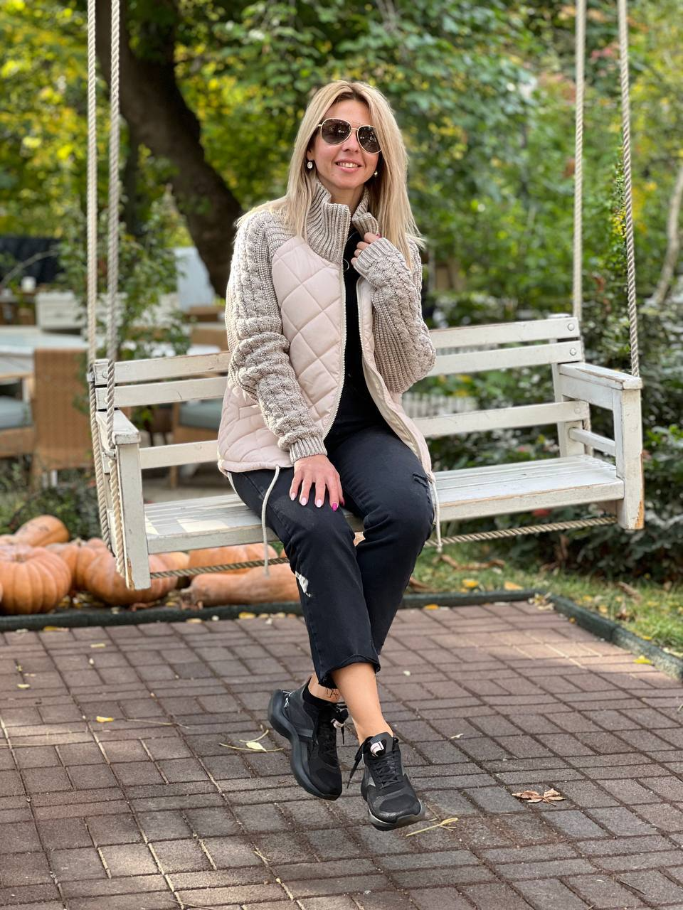 Élise — Veste matelassée mi-longue à col montant